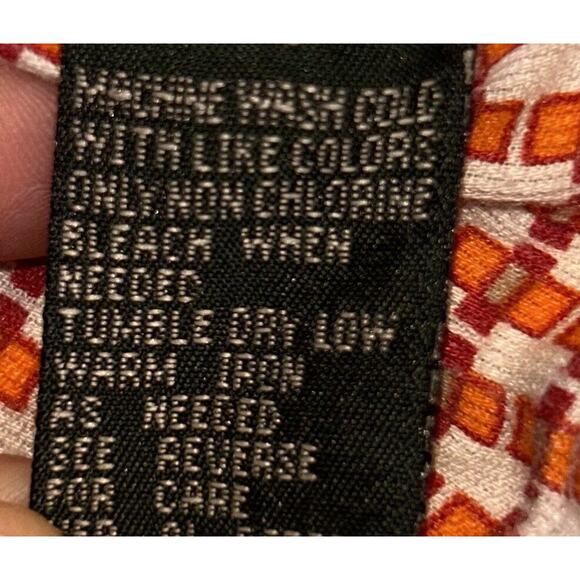 Vintage Metro One Checkered Orange Retro Shirt Size Large - Picture 11 of 11